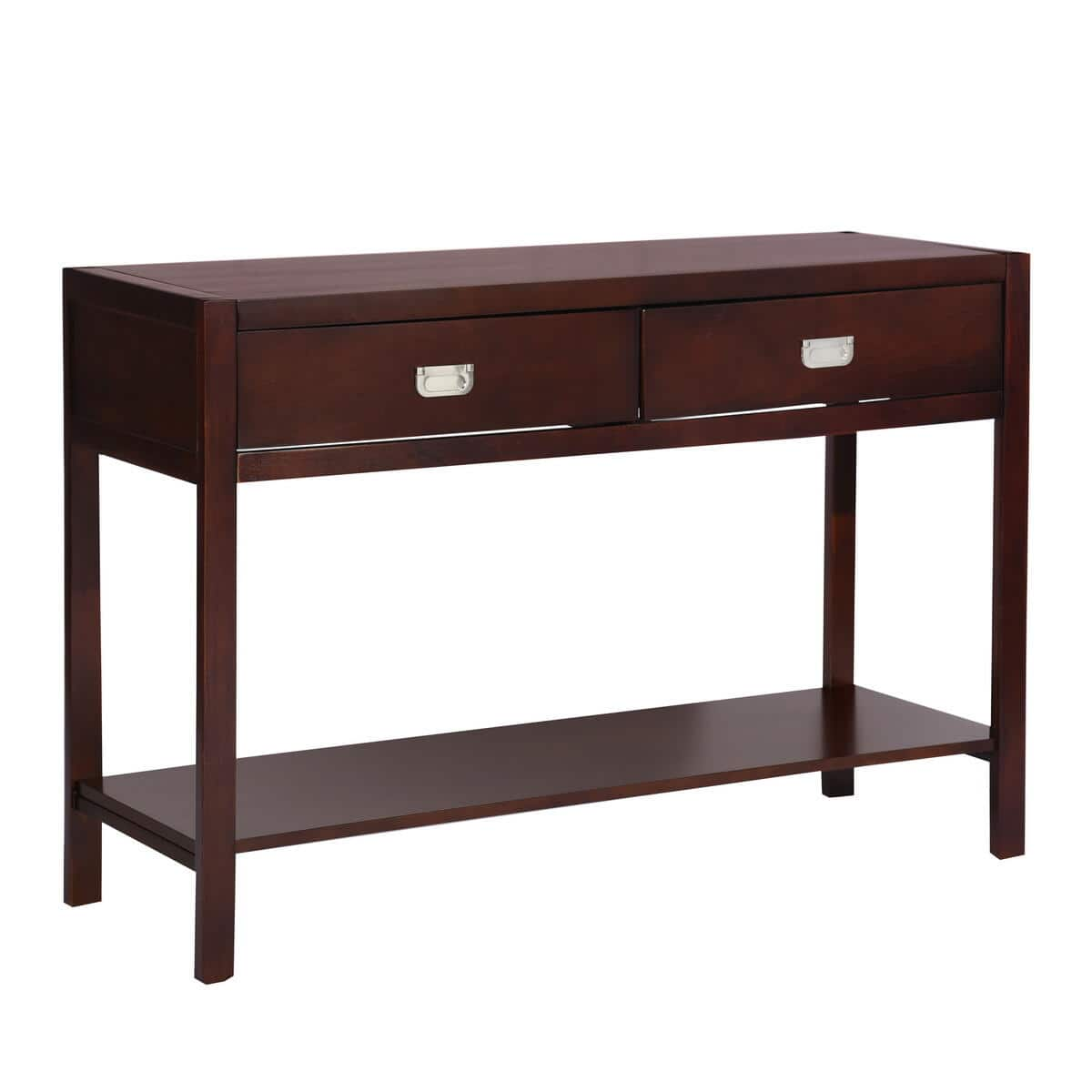 Bianca 44.3 in. Brown Rectangle Manufactured Wood Console Table