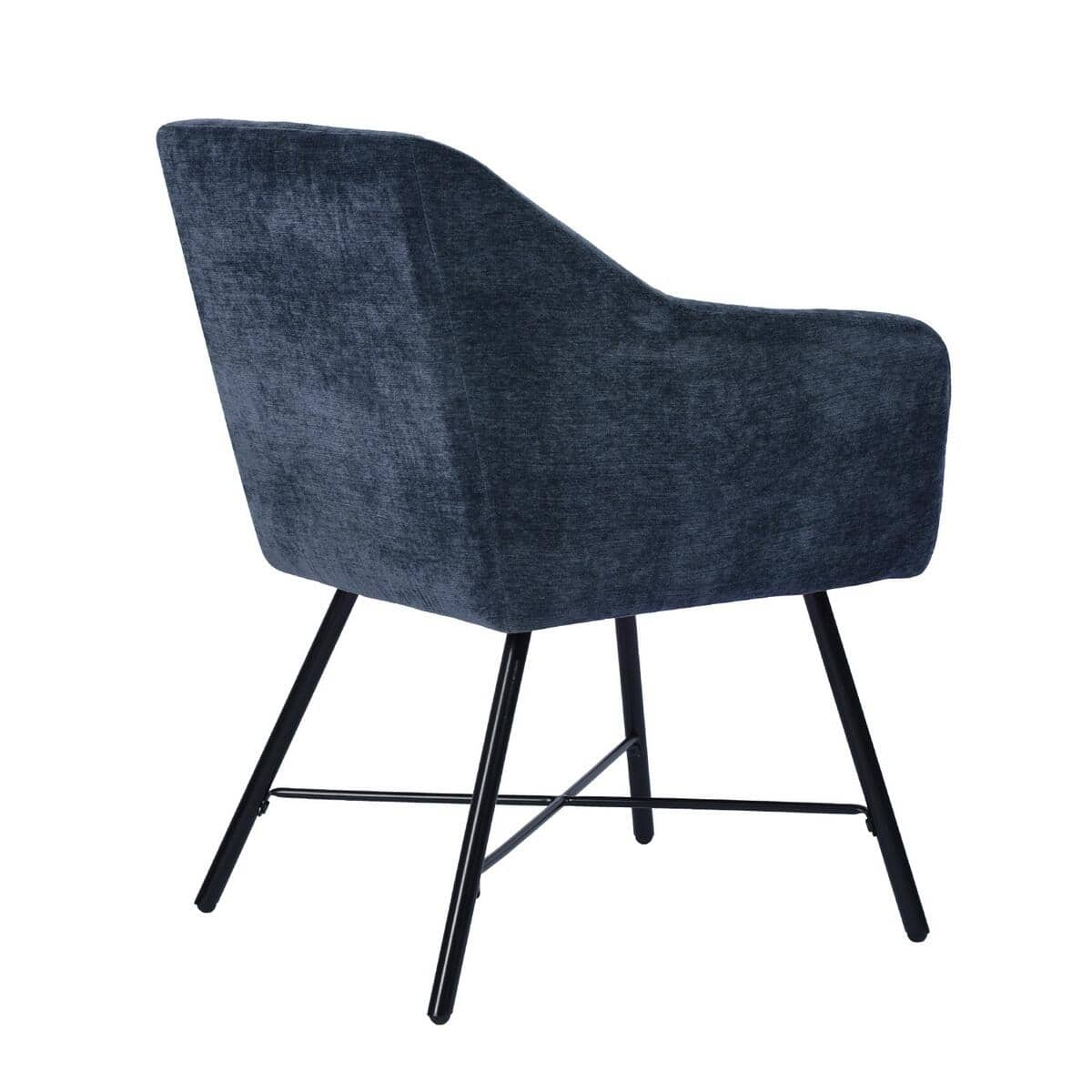 Rekik Dark Blue Armchair - Set of 2