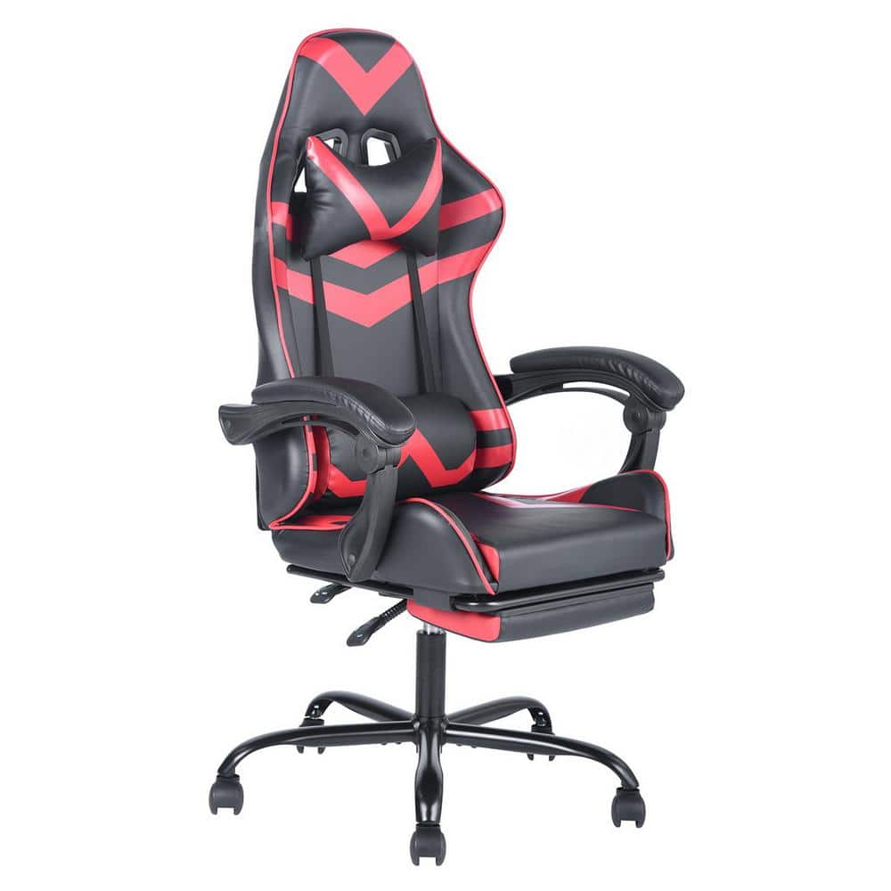 Attic Black Red Ergonomic Video Gaming Chair