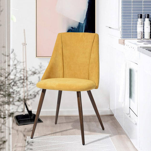 Set of 22, Smeg Dining Chair - Velvet Yellow