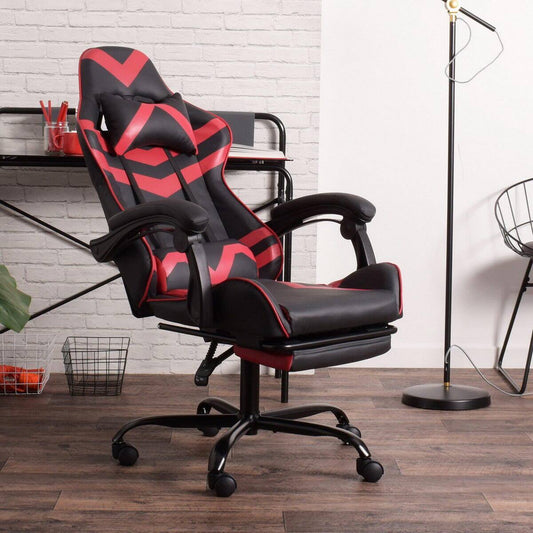 Set of 12, Attic Black Red Ergonomic Video Gaming Chair