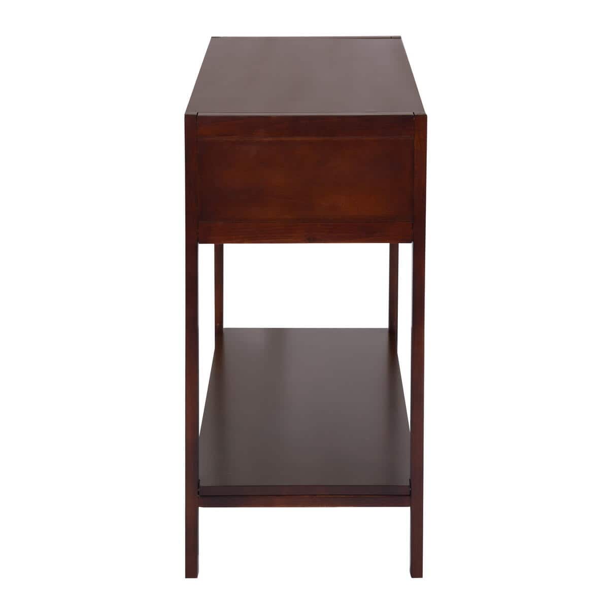 Set of 8, Bianca 44.3 in. Brown Rectangle Manufactured Wood Console Table