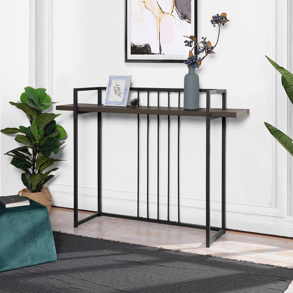 Set of 26, Zen 47.2 in. Brown Rectangular MDF Console Table