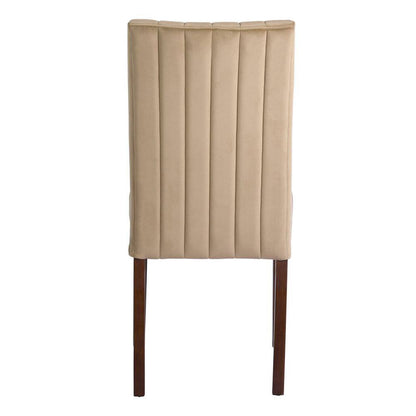 Set of 18, Fawn Taupe Velvet Upholstered Dining Chairs