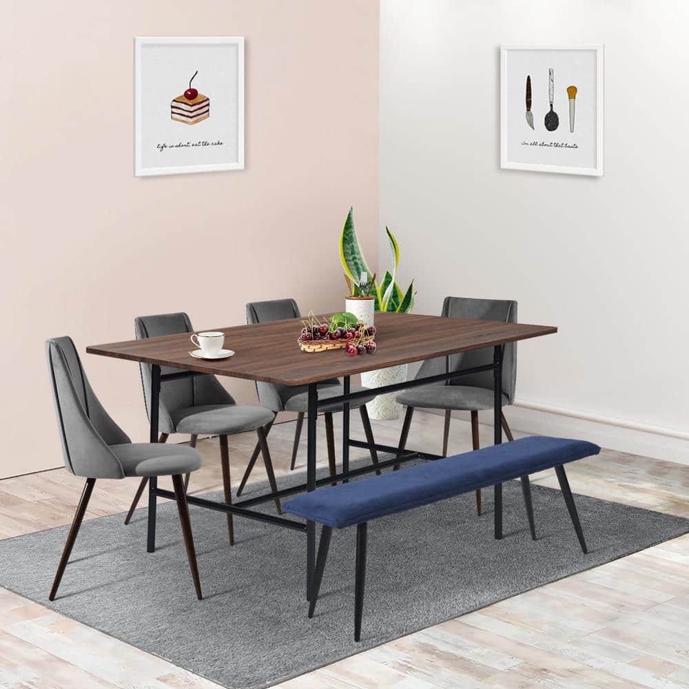 Set of 22, Smeg Dining Chair - Velvet Grey