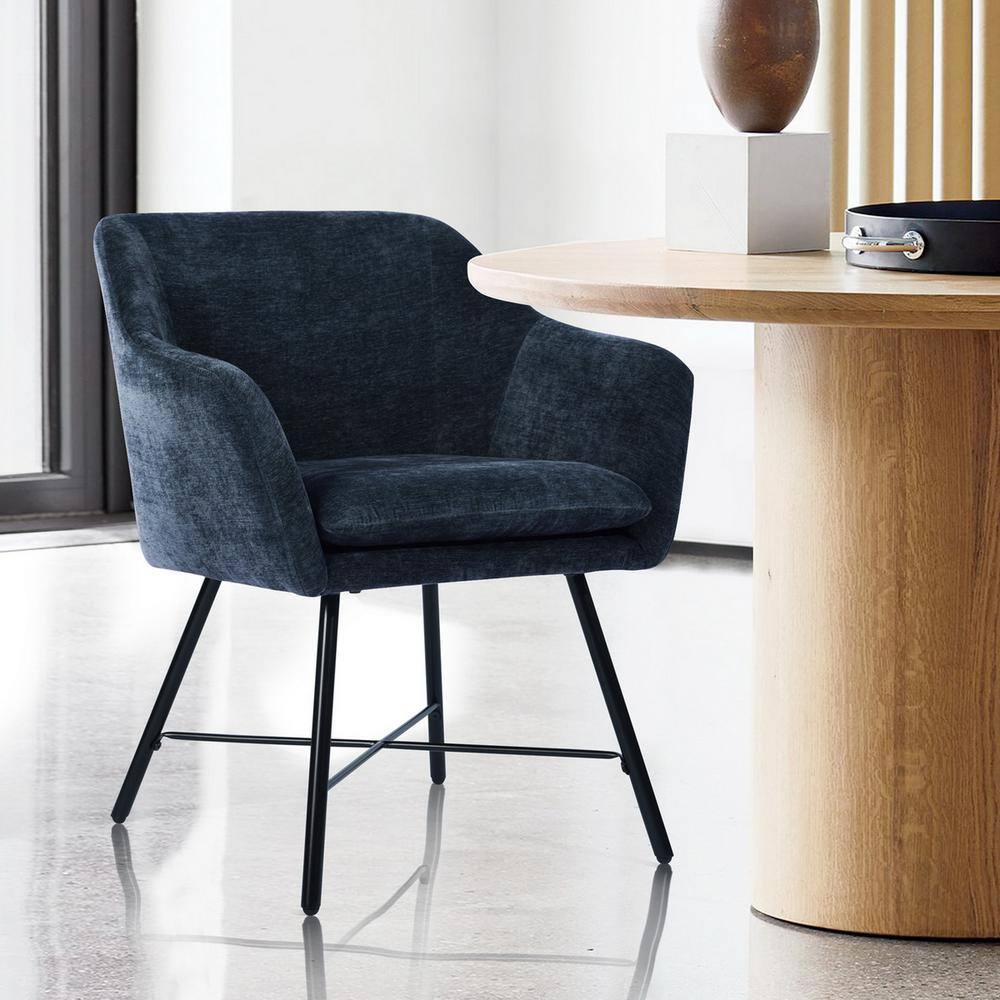 Rekik Dark Blue Armchair - Set of 2