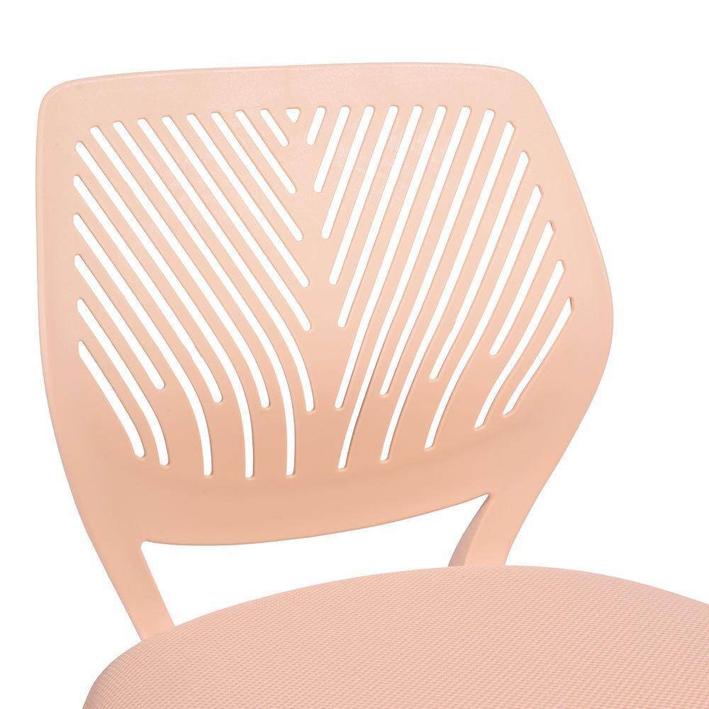 Set of 39, Carnation Pink Middle Back Mesh Seat Swivel Task Chair with Adjustable Height