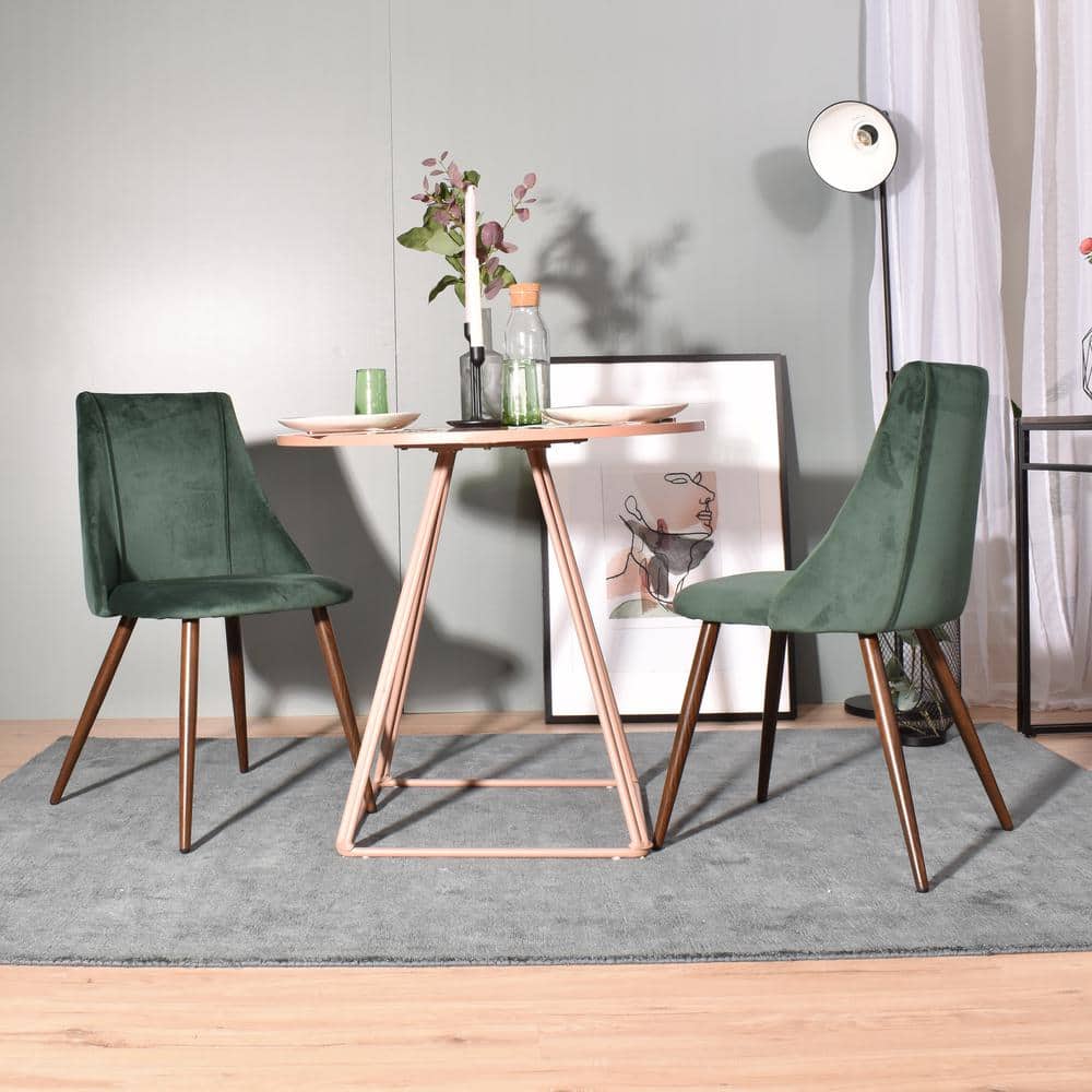 Set of 22, Smeg Dining Chair - Velvet Dark Green