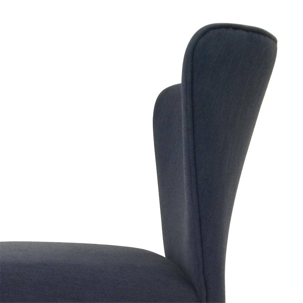 Cambodia Navy Upholstered Solid Wood Dining Chair -set of 2