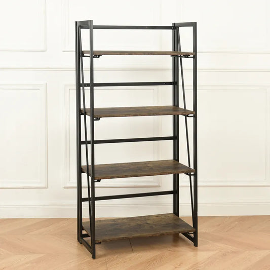 Set of 19, Backer Shelves - Beech Mdf with Black Metal Frame