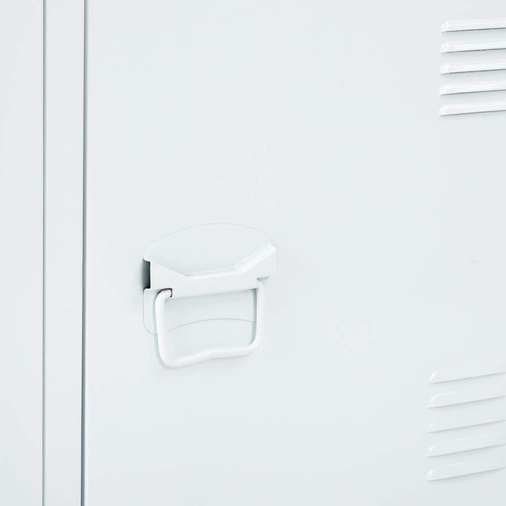 Set of 12, MATAPOURI HD-MATAPOURI White Accent Cabinet with 3-Door Metal File Locker