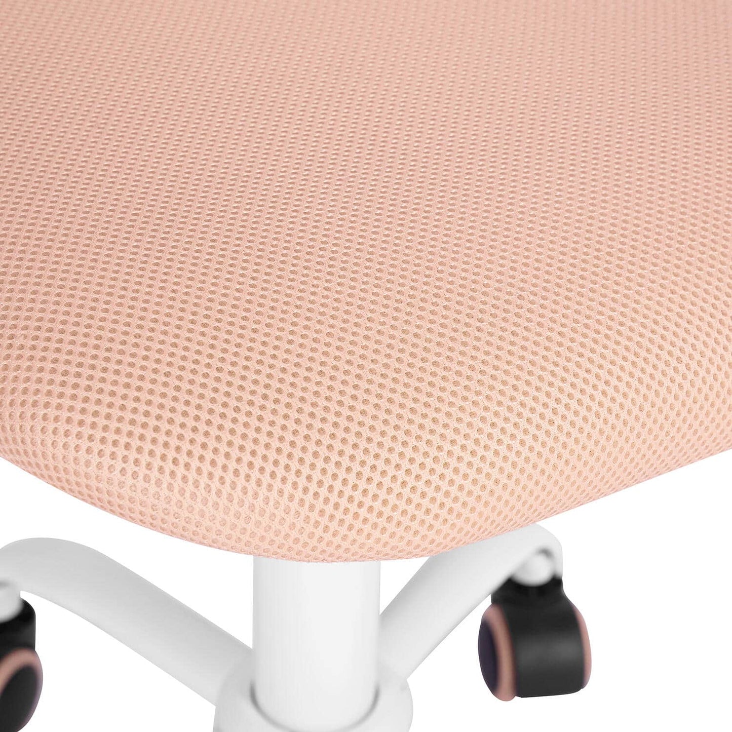 Set of 39, Carnation Pink Middle Back Mesh Seat Swivel Task Chair with Adjustable Height