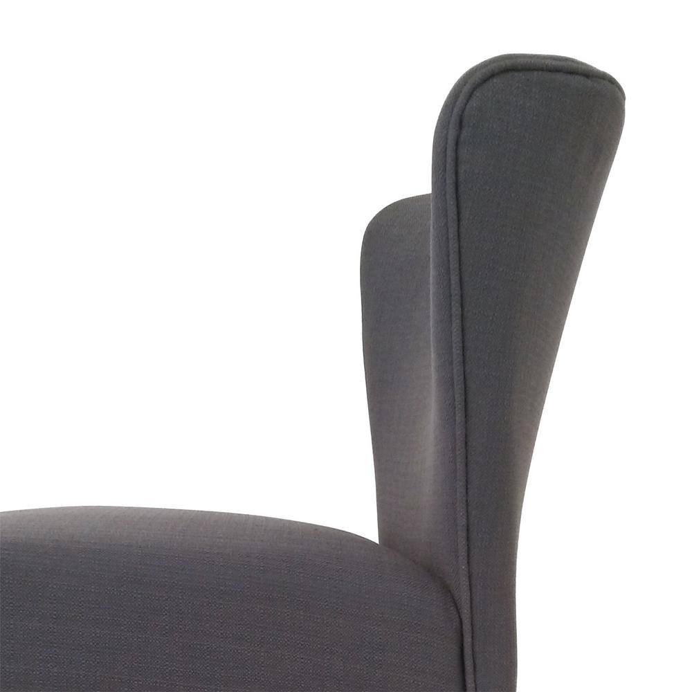Cambodia Grey Upholstered Solid Wood Dining Chair - set of 2