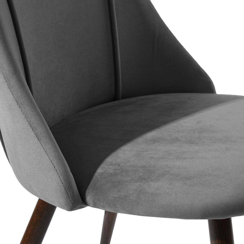 Set of 22, Smeg Dining Chair - Velvet Grey
