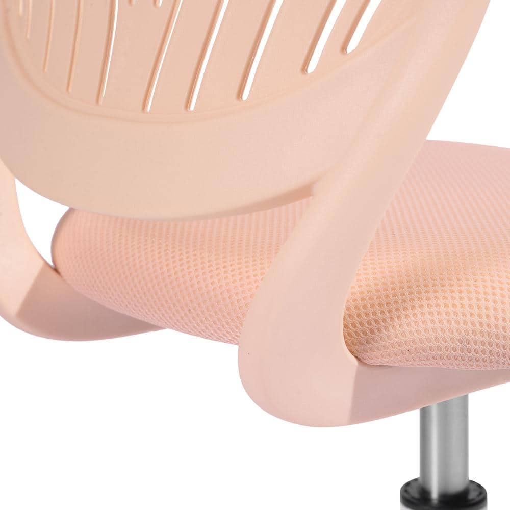 Set of 39, Carnation Pink Middle Back Mesh Seat Swivel Task Chair with Adjustable Height
