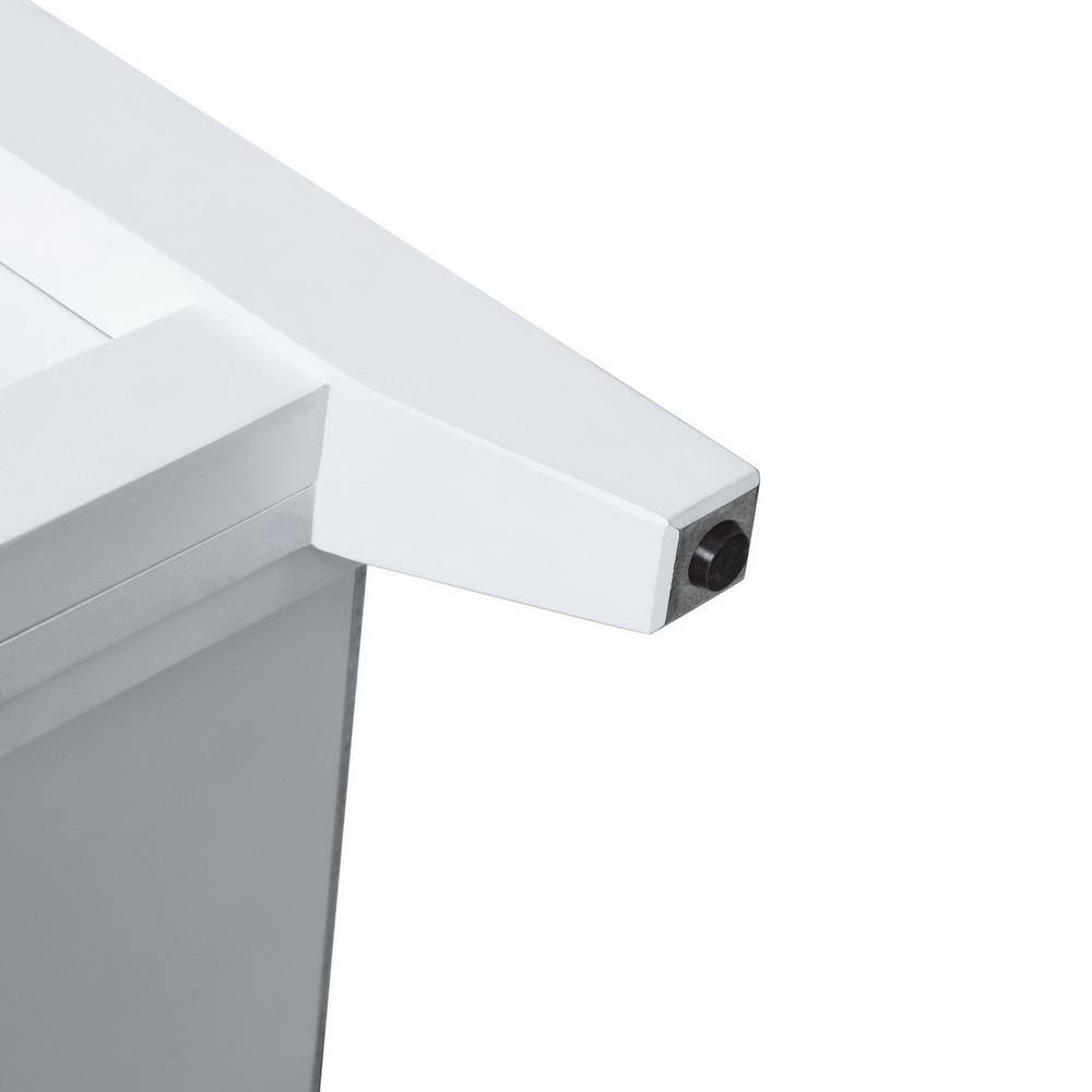 Set of 5, Taneka 48 in. White TV Stand Fits TV's Up To 58 in