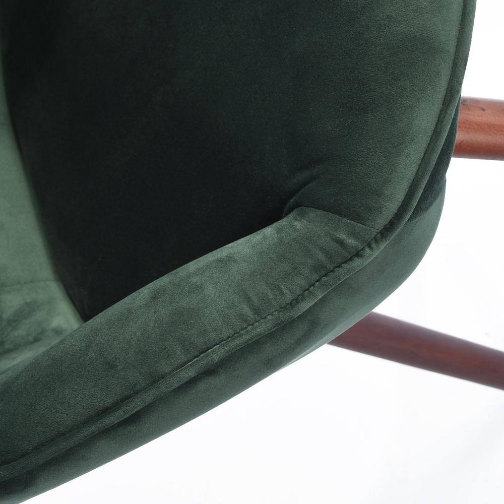 Kas Green Velvet Tufted Leisure Arm Chair