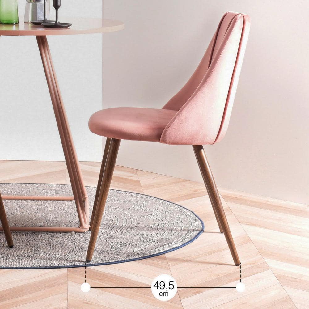 Set of 22, Smeg Dining Chair - Velvet Rose