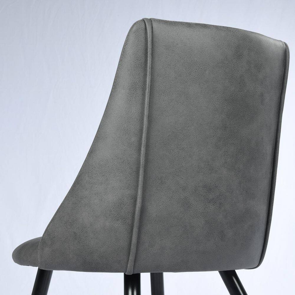 Set of 22, Smeg Dining Chair - Pu Grey with Black Golden Leg