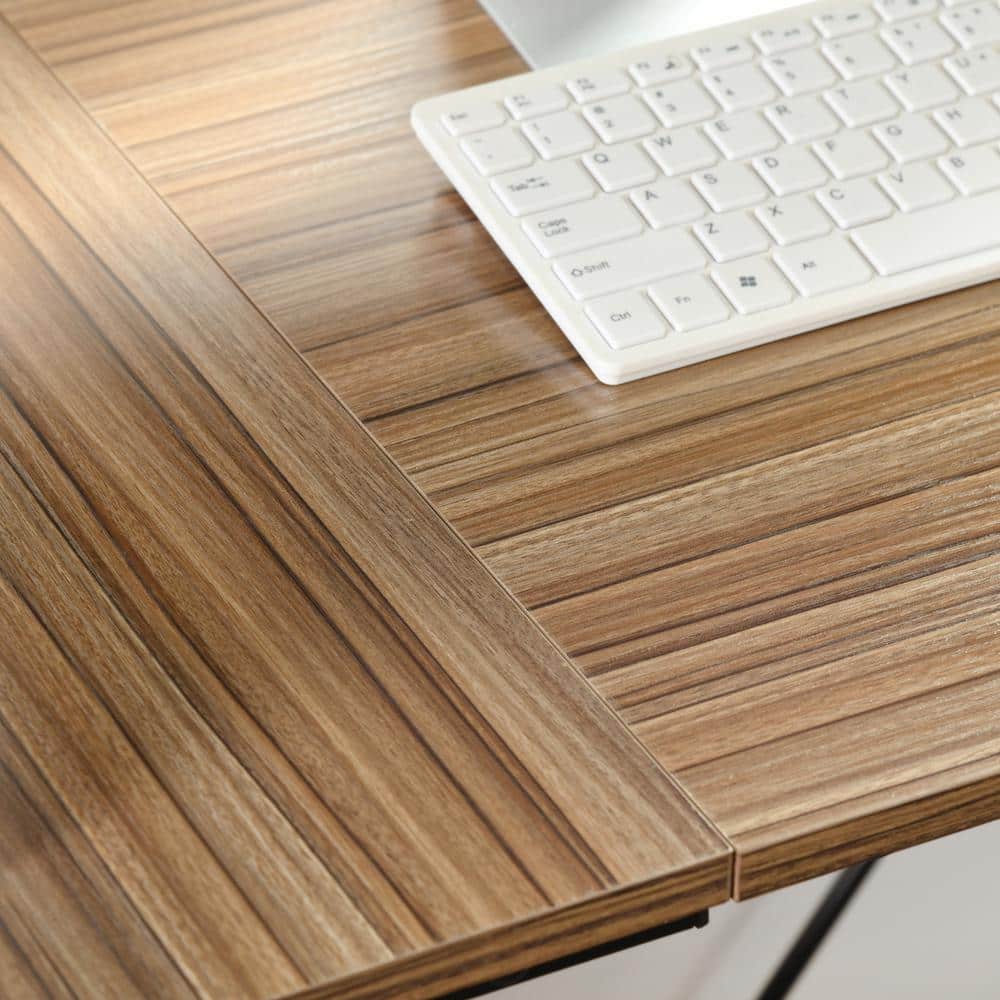 Set of 20, Maddie 47 in. Brown Manufactured Wood Computer Writing Desk with 2 Shelves