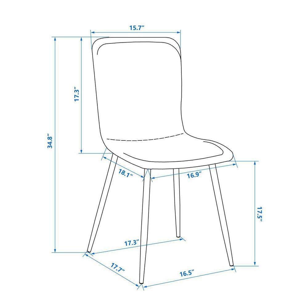 Set of 32, SCARGILL Dining Chair - Fabric Yellow with Golden Metal Leg