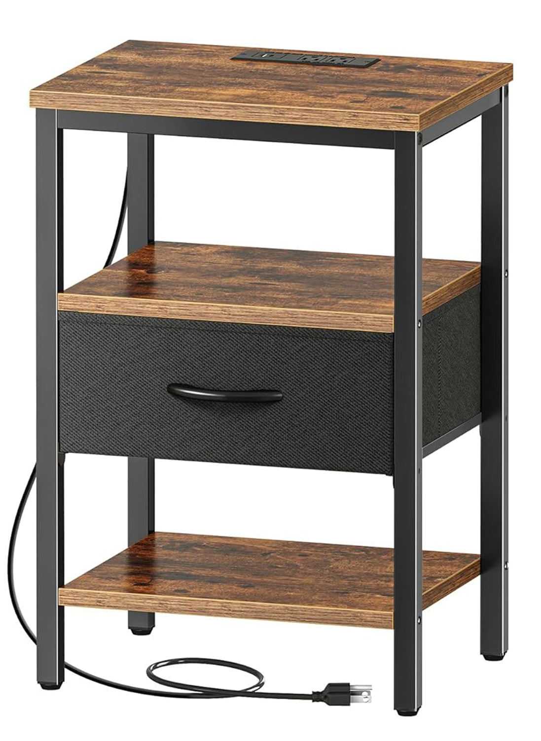 FetiNes Nightstand with Charging Station