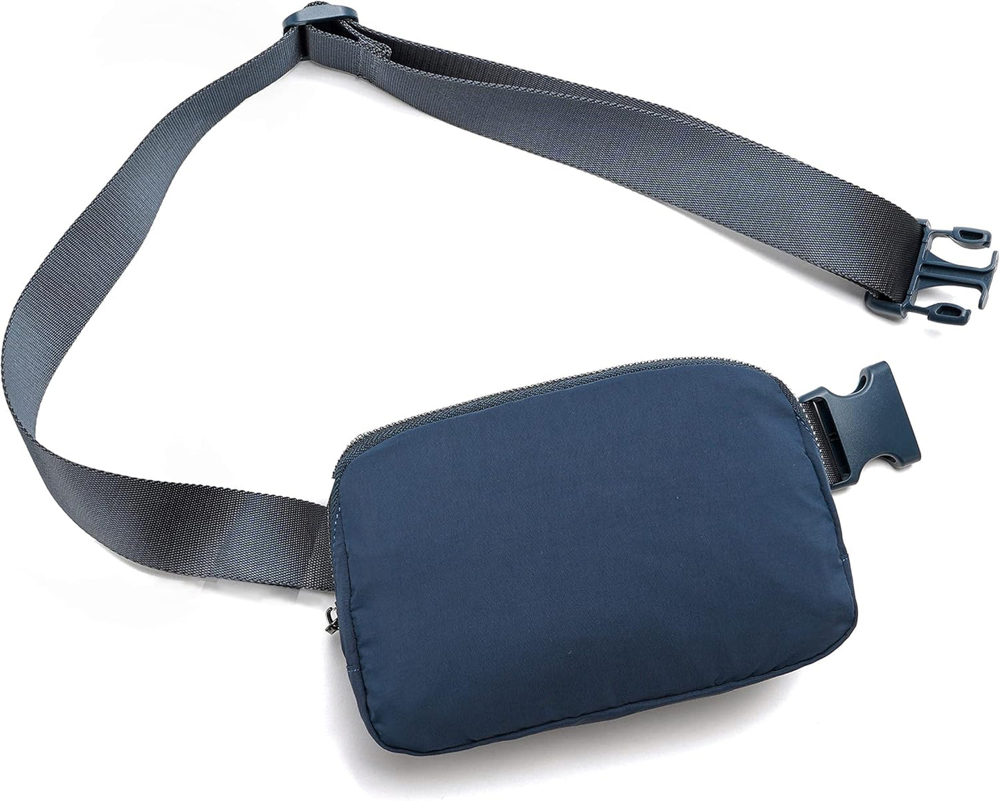 FETINES Belt Bag Waist Crossbody Bags Bum Bag for Running Hiking Travel Workout Adjustable -blue