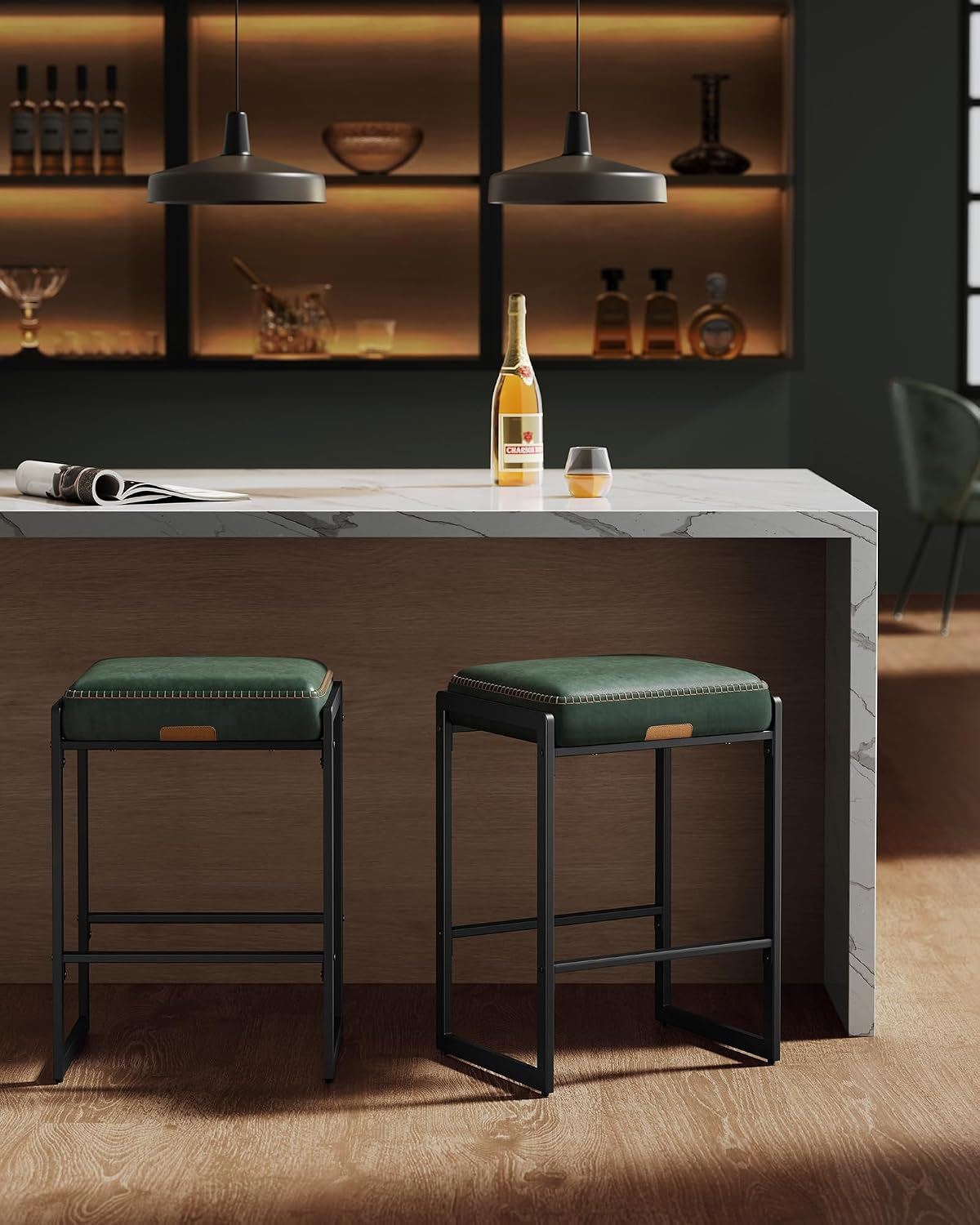 EGGREE Set of 2 Counter Height Bar Stools