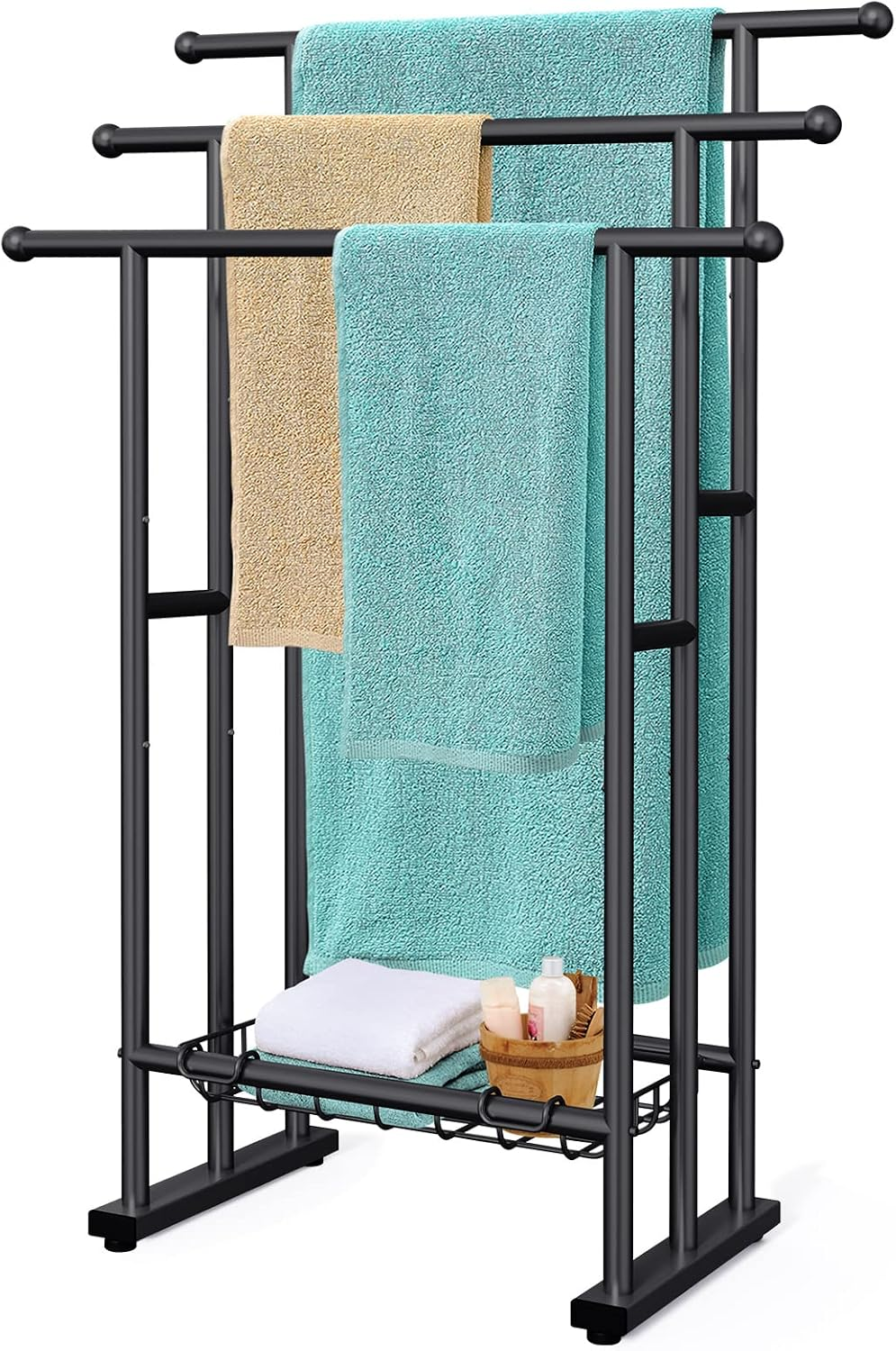 EGGREE Freestanding 3-Tier Alloy Steel Bathroom Towel Rack