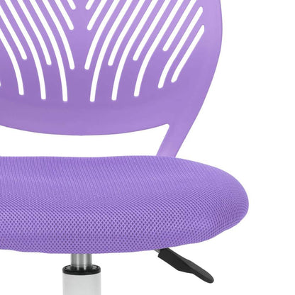 Set of 37, Carnation Purple Middle Back Mesh Seat Swivel Task Chair with Adjustable Height