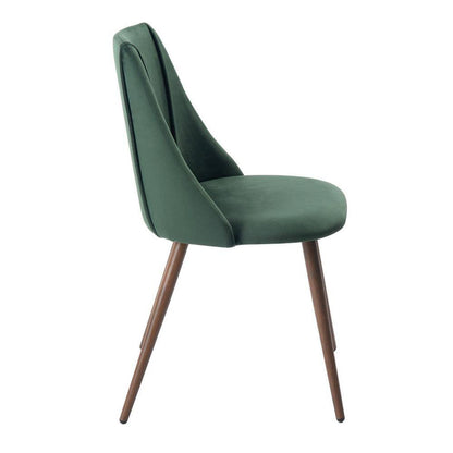 Set of 22, Smeg Dining Chair - Velvet Dark Green