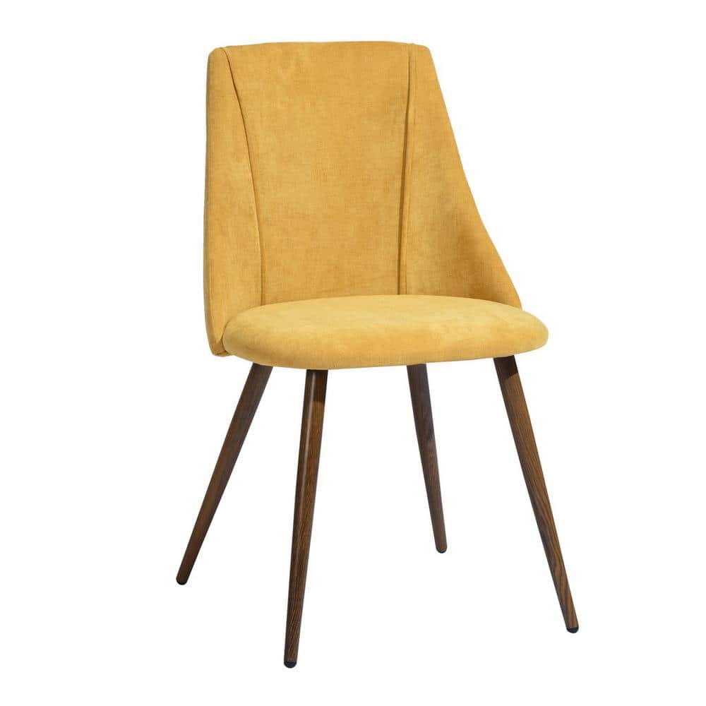 Set of 22, Smeg Dining Chair - Velvet Yellow
