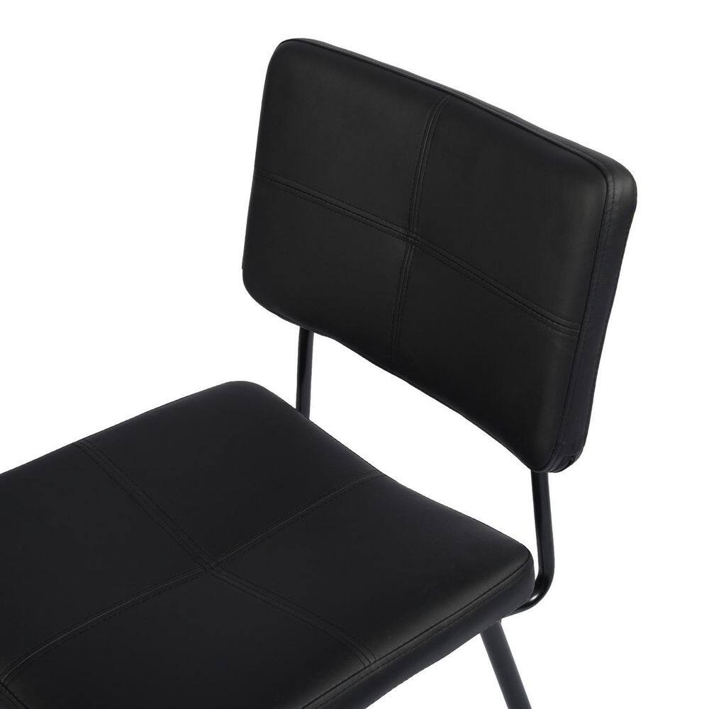 Set of 30, Karomi Black Faux Leather Upholstered Dining Chairs