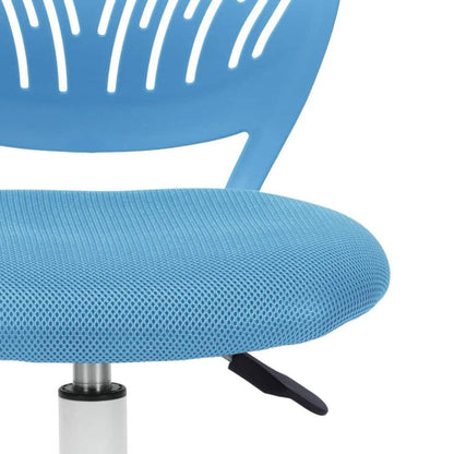 Set of 39, Carnation Blue Middle Back Mesh Seat Swivel Task Chair with Adjustable Height