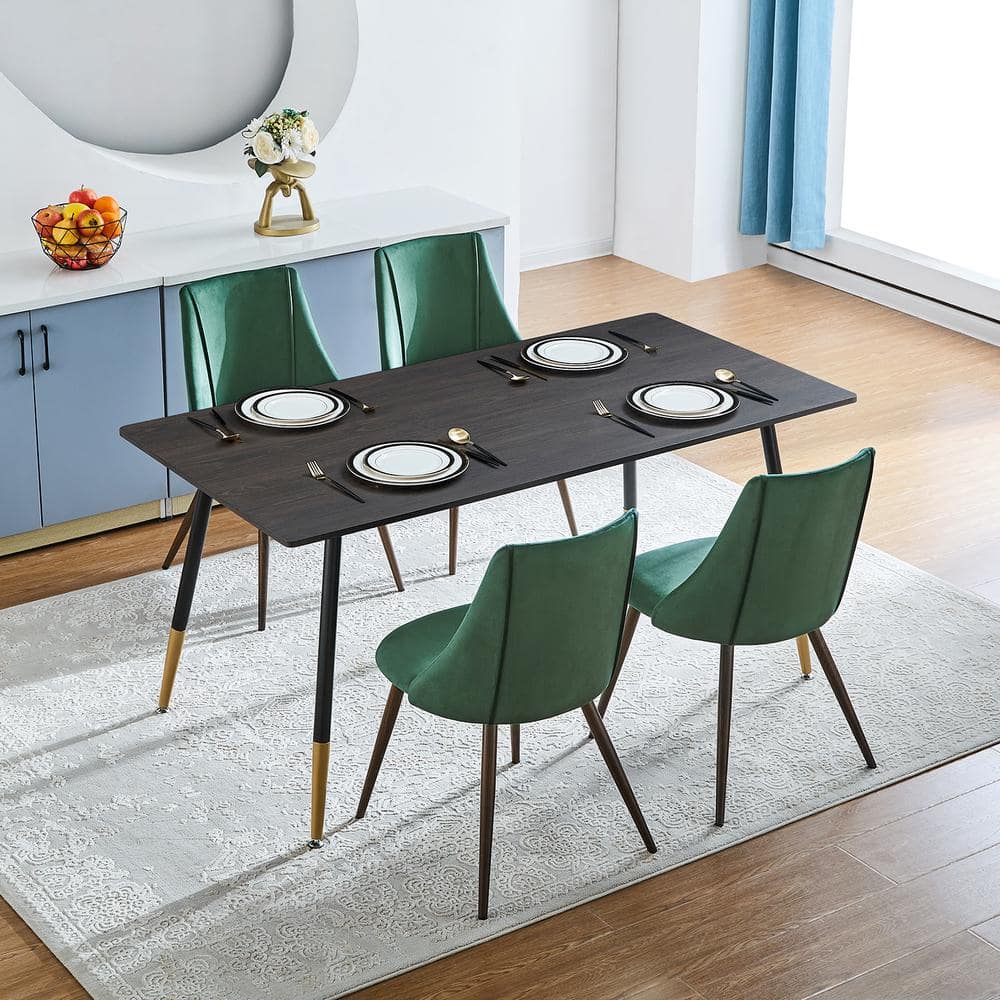 Set of 22, Smeg Dining Chair - Velvet Dark Green