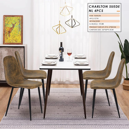 FetiNes Dining Chairs Set of 4-Brown