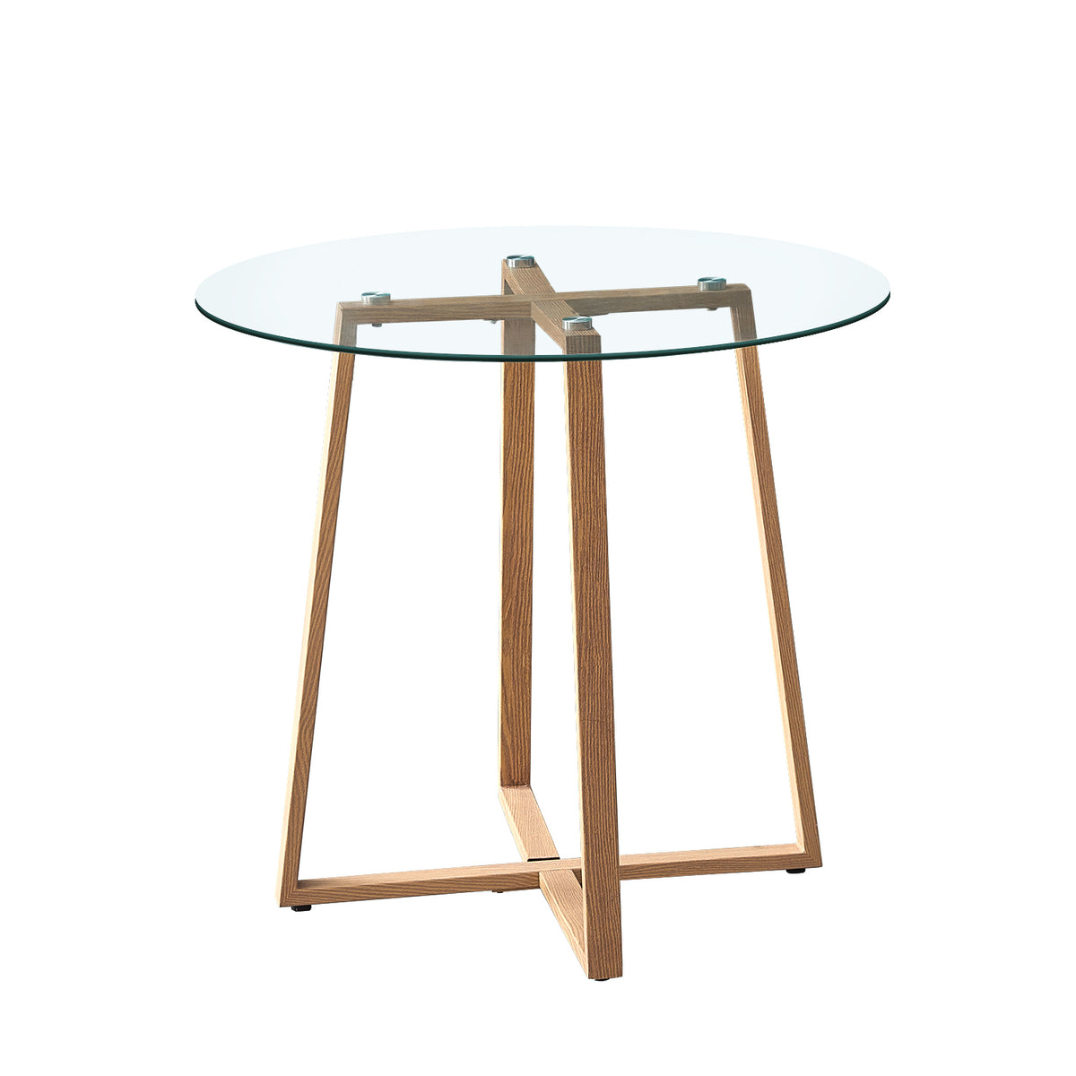 Round Glass Dining Table for 2-4 People
