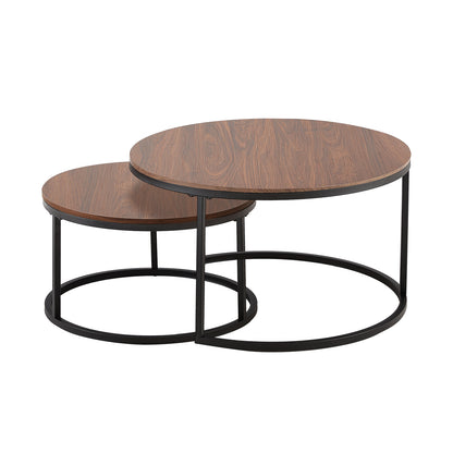 FetiNes Round Coffee Table Set of 2