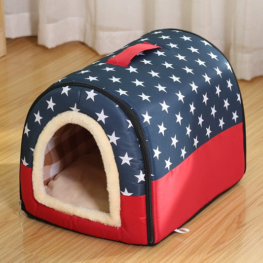 Fyzsxnb Cat Beds for Indoor Cats - 2 in 1 Cat Cave for Large Cats and Small Pets