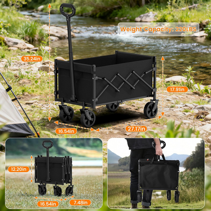 EGGREE Heavy-Duty Folding Wagon Cart