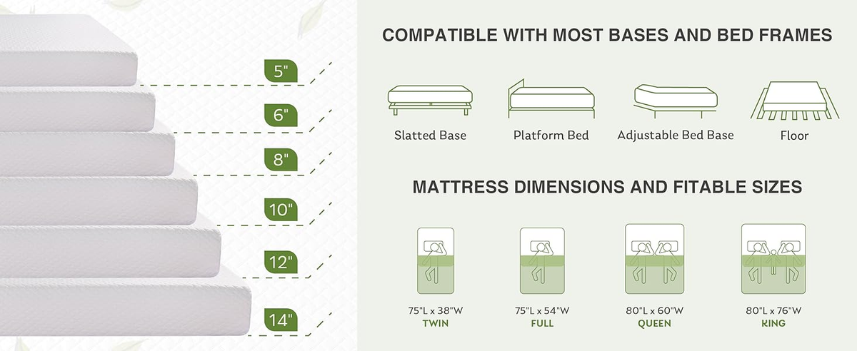 EGGREE King Size Memory Foam Mattress