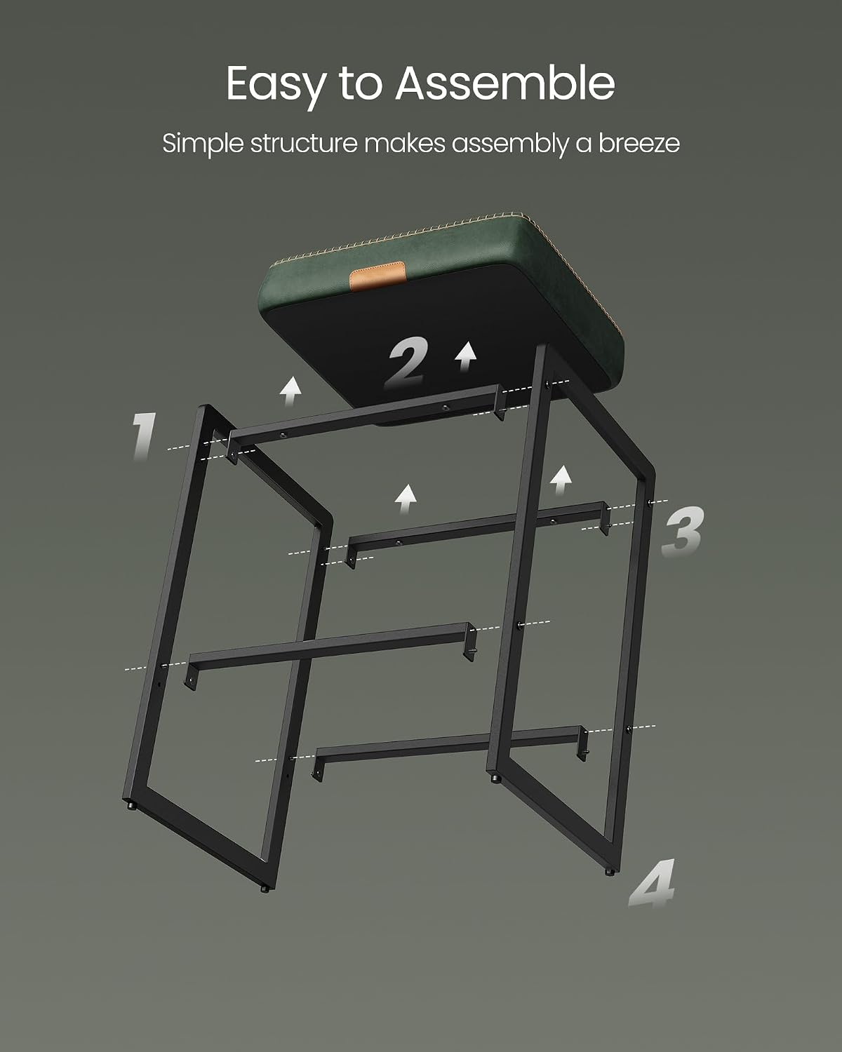 EGGREE Set of 2 Counter Height Bar Stools