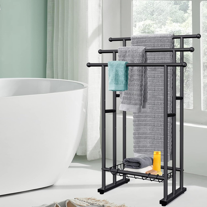 EGGREE Freestanding 3-Tier Alloy Steel Bathroom Towel Rack