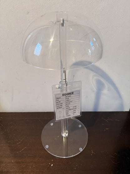 EGGREE Clear Acrylic Adjustable Height Hat Display Stand