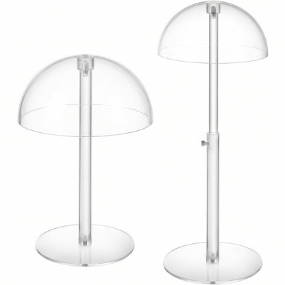 EGGREE Clear Acrylic Adjustable Height Hat Display Stand